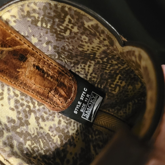 Brown Embroidered Cowboy Boots - Picture 4 of 5